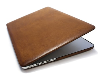 New 2022 MacBook Pro 13 Air 13.6 14/16 Hard Top and Bottom leather case made by genuine Italian leather as protection choose Body and Device