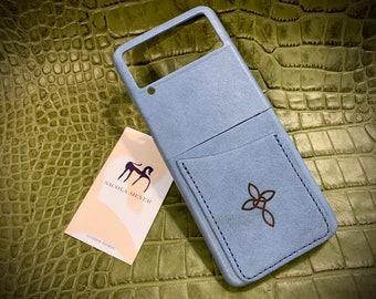 Samsung Galaxy Z FLIP 7FE/7/6/5/4/3/1 Leather Case with card slot genuine natural leather credit card to use as protection colour CHOOSE