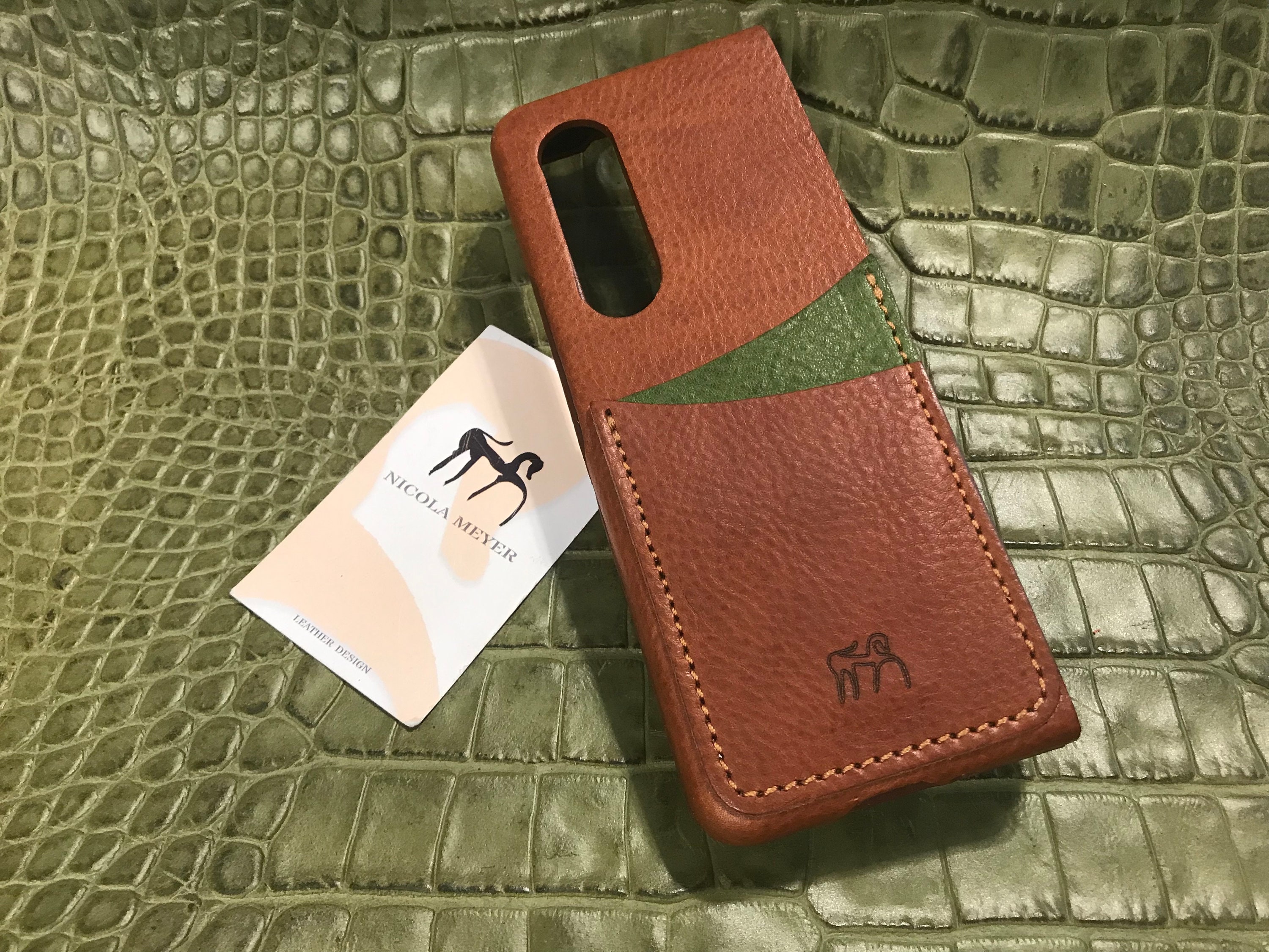 Samsung Galaxy Z FOLD 4 Leather Case Genuine Natural Leather 2 Etsy