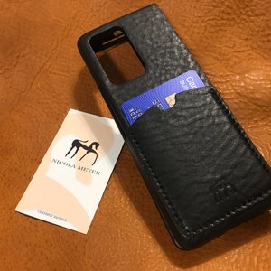 Custodia in pelle per Samsung Galaxy Z FOLD 6/5/4/3/2 in vera pelle naturale 1 slot per carte di credito TIPO 2 da usare come protezione colore SCEGLI