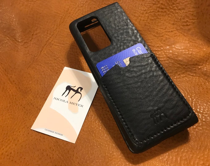 Samsung Galaxy Z FOLD 2 Leather Case genuine natural leather 1 credit card slot TYPE 2 to use as protection colour CHOOSE