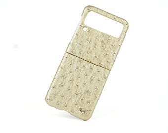 Samsung Galaxy Z FLIP7FE/7/6/5/4/3/1 Leather Case genuine natural leather credit card to use as protection colour CHOOSE