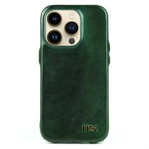 iPhone 14/13/12 Horween Shell Cordovan Leather Case - for Apple iPhone
