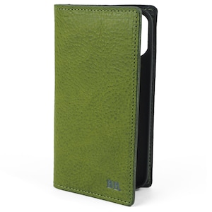 S25/S24/S23/S22 Vegetable Tanned Leather Wallet Case book-style for Samsung Galaxy -tp4