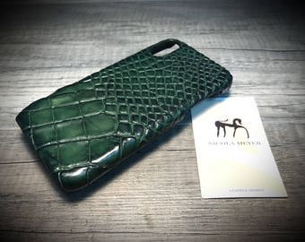 Genuine Louisisana Alligator Leather iPhone Samsung galaxy Huawei  Case made for many phones to use as protection