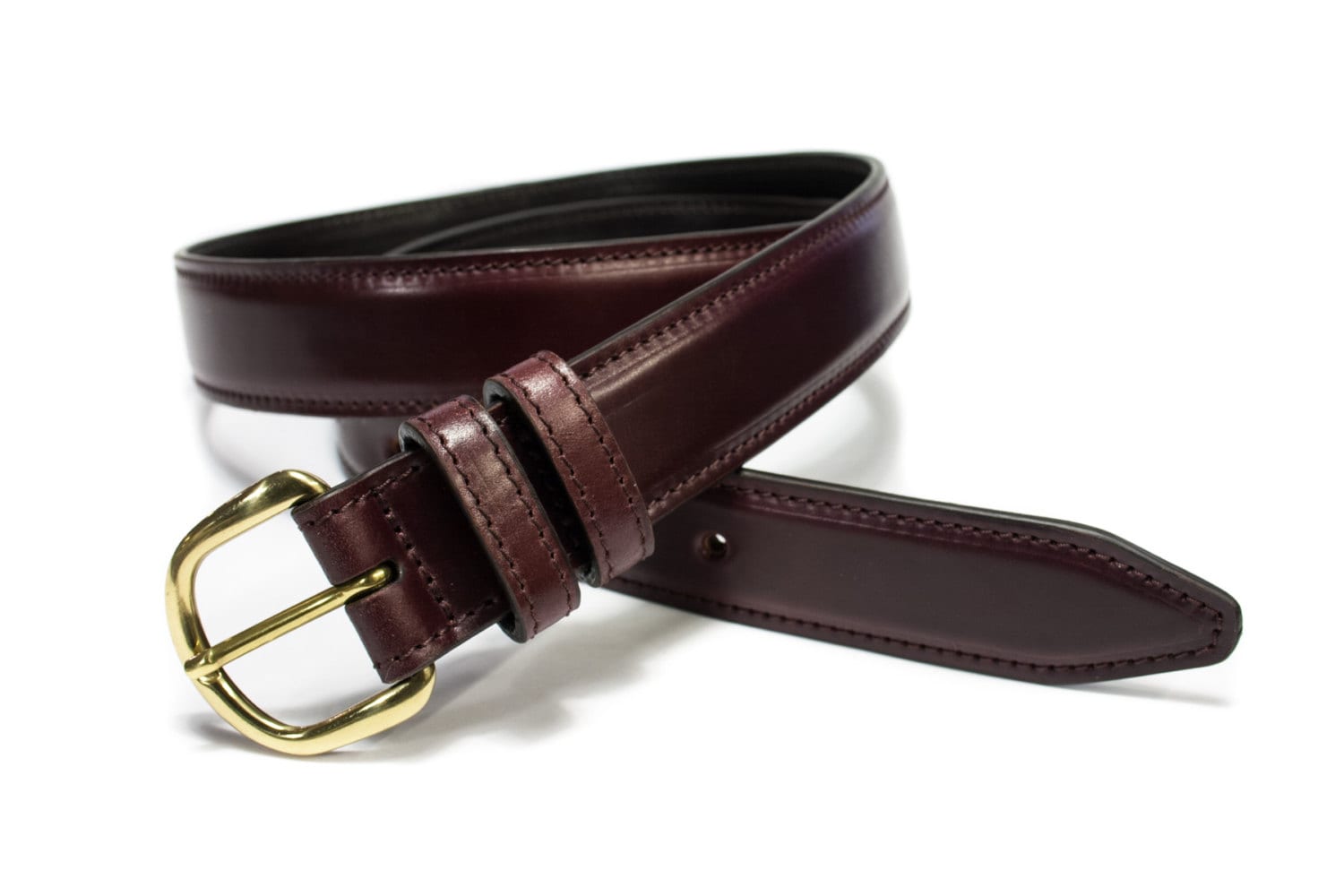 MENS REAL LEATHER 1.5 SNAP BELTS DETACHABLE MADE IN ENGLAND BY ZACK HUNTER 