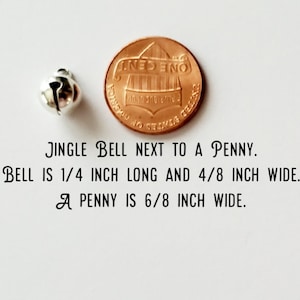 20 Tiny Silver Plated Jingle Bell Charms. Soft Sound Jingle Bells.