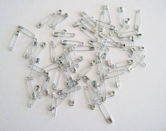 Coilless Safety Pins, 3/4 Inch, Silver-Tone Metal (100 Piec