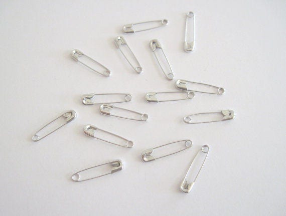 Size Number 00 Silver Small Safety Pins Bulk 0.75 inch 1440 Pieces