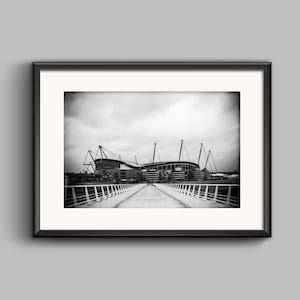 Etihad Stadium Manchester City Print |  MCFC Art | Photo Print | football fan gift | Manchester City Gift Idea | A4 Print | A3 Print