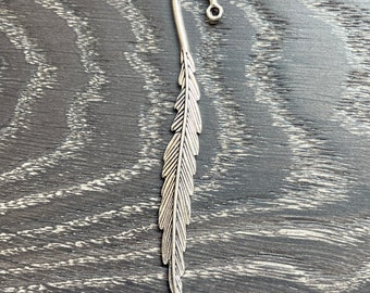 Silver Tone Floral Bookmark