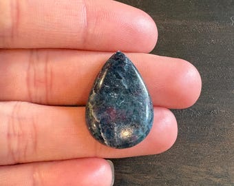 Ruby in Kyanite Cabochon