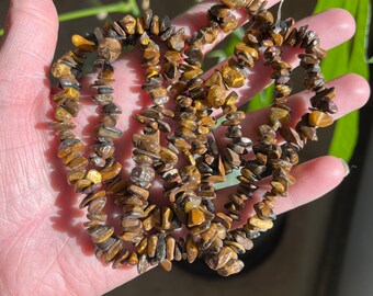 30” Tigereye Chip Bead Strand