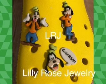 Goofy Shoe Charms Inspired Rubber Clog Charms Shoe Clips Ready to Ship