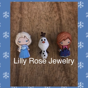Frozen Elsa Anna Olaf Shoe Charms Frozen Shoe Charms Disney Charms Clog Charms Rubber Clog Charms Shoe Clips Ready to Ship