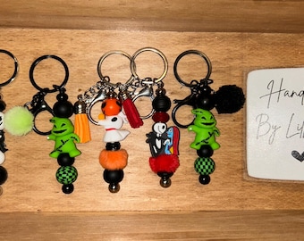 Nightmare Jack Zero Oogie Inspired Keychain Purse Charm Zipper Pull Bag Tag Book Bag Zipper Charm Ready to Ship Jack Skellington Christmas