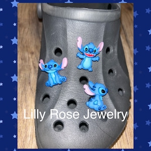 Blue Alien Shoe Charms Rubber Clog Charms Shoe Clips Ready to Ship