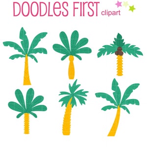 Sommer Bäume Sammlung Digital Clip Art für Scrapbooking Kartenherstellung Cupcake Toppers Papier Handwerk