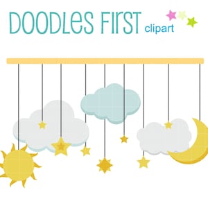 Sky On Strings digitale illustraties voor scrapbooking kaarten maken cupcake toppers papier ambachten