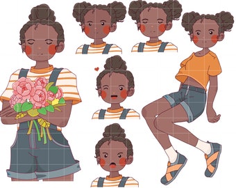 Black Anime Art Etsy