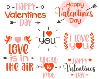 Valentine Badge, Valentine SVG, Valentine Greetings, Digital Clip Art for Scrapbooking Card Making Cupcake Toppers Paper Crafts