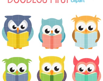 School Owl Clipart Etsy