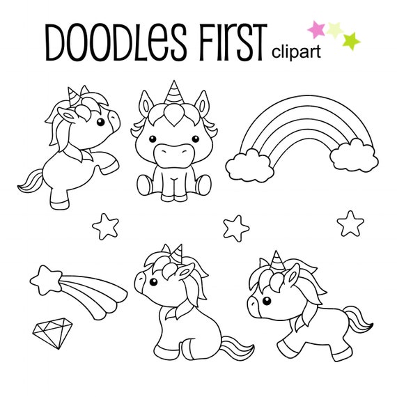 Unicorn Outline Drawing Images - Free Download on Freepik