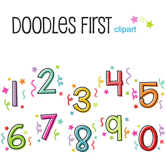 Items similar to New Year Countdown Clip Art for Scrapbooking Card