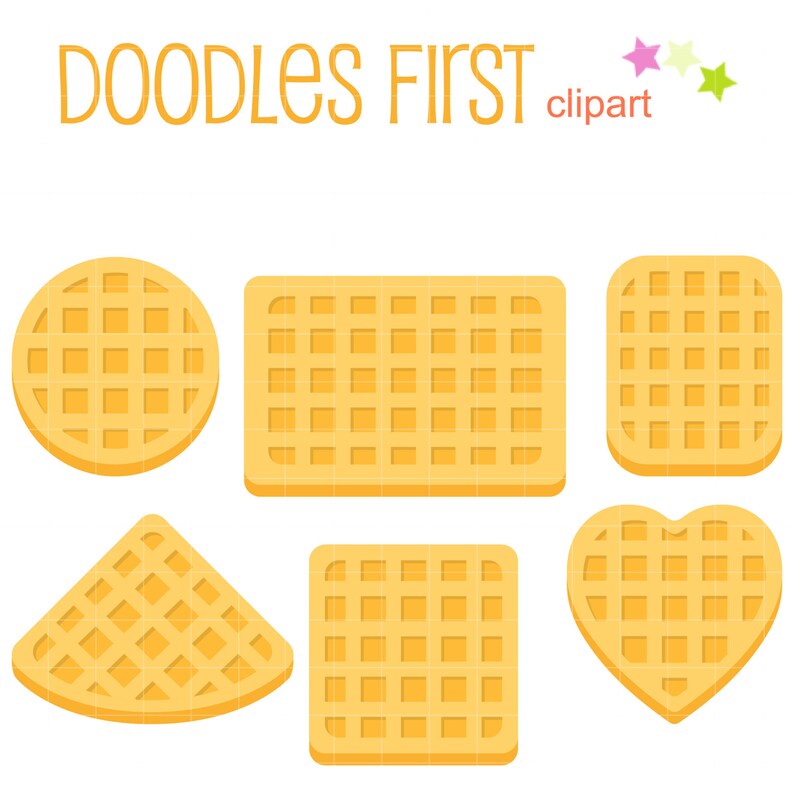 Belgian Waffle Shapes Clip Art for Scrapbooking Card Making Etsy
