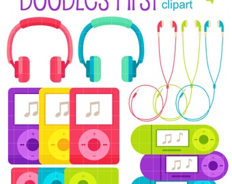MP3 Player Clipart: Music on the Go Graphics (SVG, PNG, JPG)