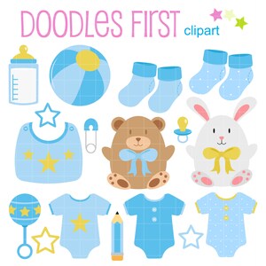 It's A Boy Set Digital Clip Art für Scrapbooking, Cricut Cut Dateien, Sublimation, Karten & Aufkleber machen, Crafters Paper Crafts, SVG, PNG, jpg