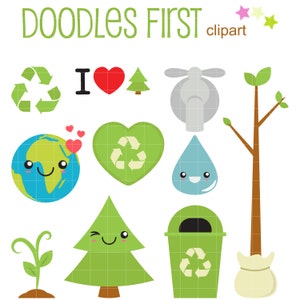 Imágenes prediseñadas digitales del Día de la Tierra para tarjetas de Scrapbooking, fabricación de cupcakes, manualidades de papel