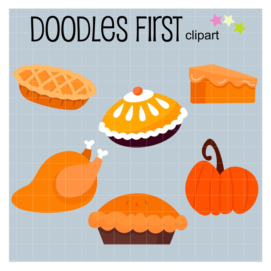 Thanksgiving Foods Digital Clip Art for Scrapbooking Card Making ...