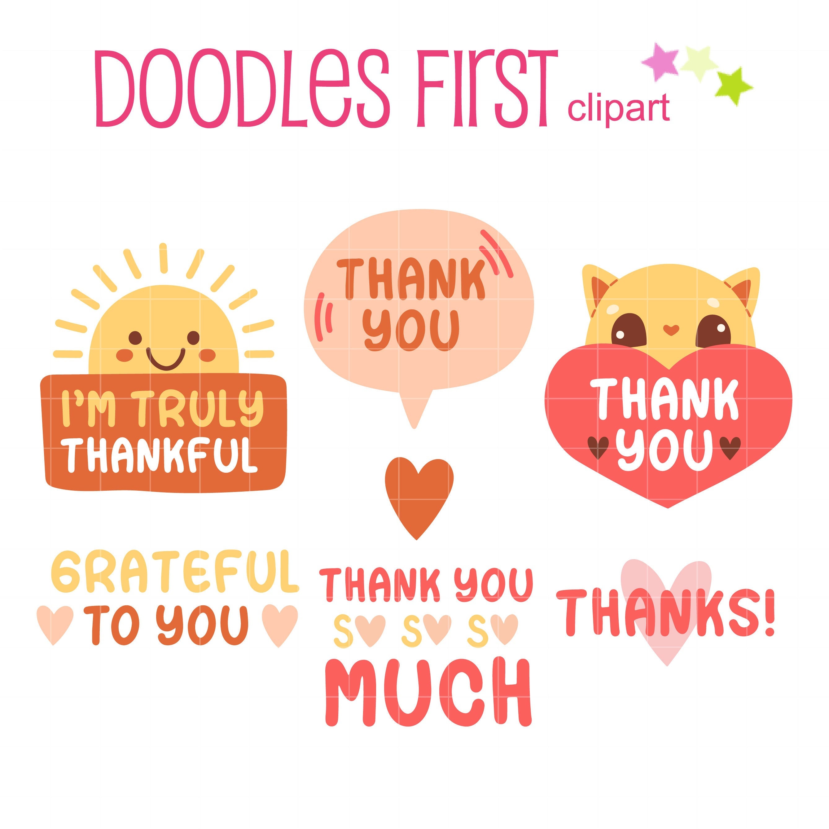 Thank You Clipart Cute