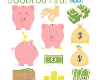 Save Up! Money Digital Clip Art for Scrapbooking, Junk Journal, Cutting Machine, Sublimation, Card Making, Cricut SVG Files & Paper Crafts