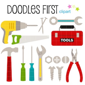 Tool Box Digital Clipart for Scrapbooking, Journaling, Cricut Cut Files, Sublimation, Card Making, Crafters, Paper Crafts, SVG, PNG, jpg