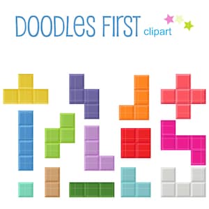 vintage Blocks Game Clipart pour scrapbooking, journalisation, fichiers coupés Cricut, sublimation, fabrication de cartes, artisans, artisanat en papier, SVG, PNG, jpg