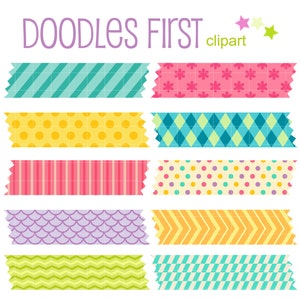Washi Tapes silhouetten digitale illustraties voor scrapbooking, Cricut Cut-bestanden, sublimatie, kaart- en stickermaken, papierambachten, SVG, PNG, jpg