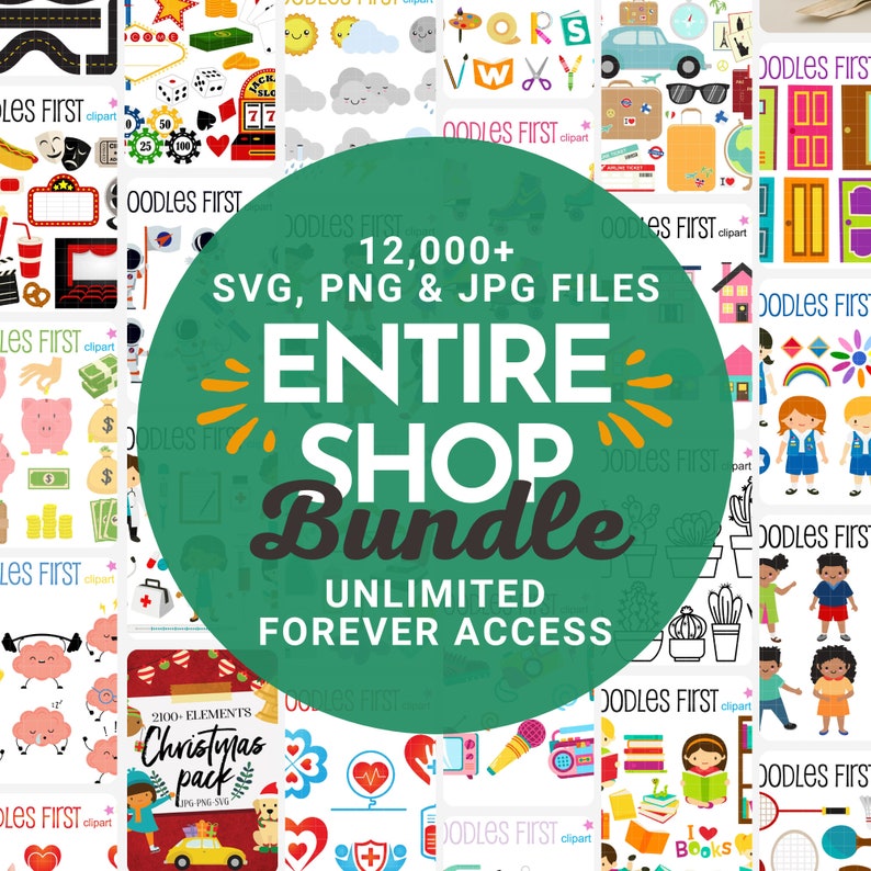 Whole Shop Bundle SVG PNG Art Bundle, 15,000+, Use for Sublimation ...