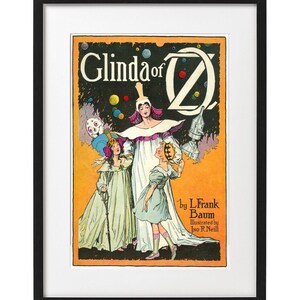 Glinda of Oz by L. Frank Baum Book Cover - Art Poster Vintage