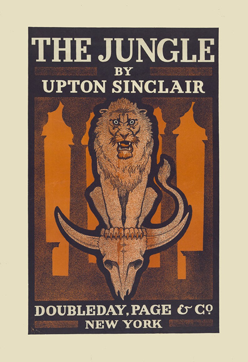The Jungle by Upton Sinclair 1906 Poster Art Print Vintage - Etsy