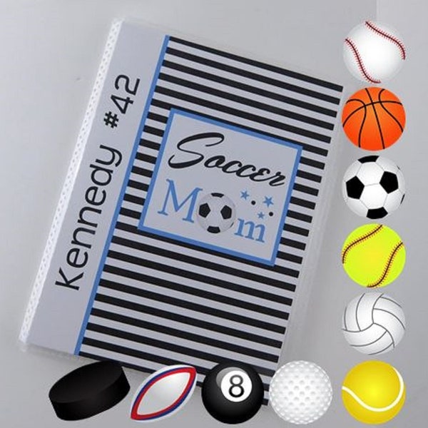 Sport Photo Album Mom Football Basketball Soccer Volleyball Softball Baseball Hockey Tennis Golf Rugby Pool Tournament Championship 4x6 5x7