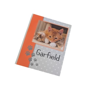 Cat Photo Album Personalized Name Memorial Keepsake Gift New Puppy Dog Cat Kitten Paw Prints 4x6 or 5x7 Pictures MORE COLORS W#083