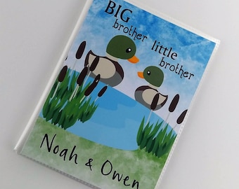 Brother Photo Album Duck Pond Fishing Camping Personalized Gift Bog Little 4x6 or 5x7 Pictures Fathers Day Grandpa IA#415