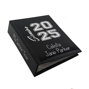Senior Photo Album Graduation 5x7 or 4x6 Pictures Graduate Class of 2025 ANY YEAR Custom Personalized Gift D#075