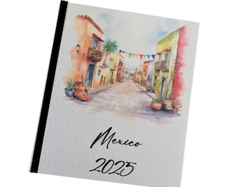 Mexico Photo Album 4x6 5x7 Pictures Mexican Family Vacation Adventure Book Personalized Name D#241