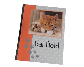Cat Photo Album Personalized Name Memorial Keepsake Gift New Puppy Dog Cat Kitten Paw Prints 4x6 or 5x7 Pictures MORE COLORS D#083