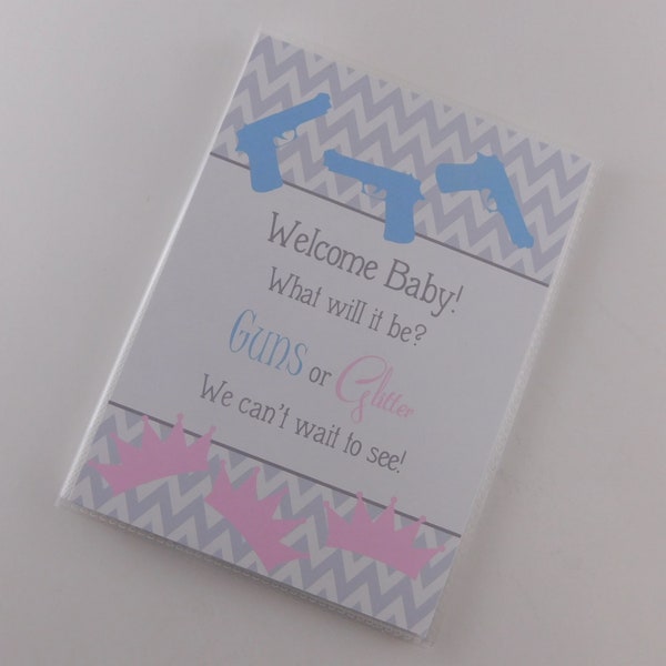 Glitter Gender Reveal Canvas Etsy