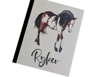 Horse Photo Album: Palomino, Paint, Thoroughbred - 4x6 or 5x7 Pictures - Personalized Name D#180