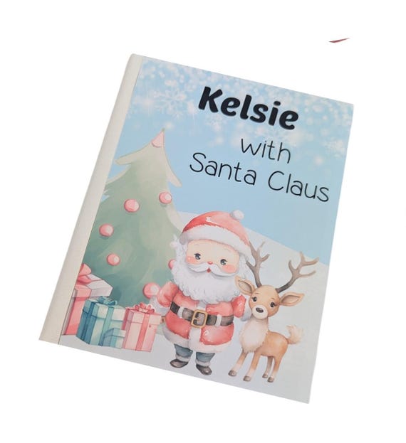 Santa Claus Photo Album Christmas 4x6 or 5x7 Pictures Personalized